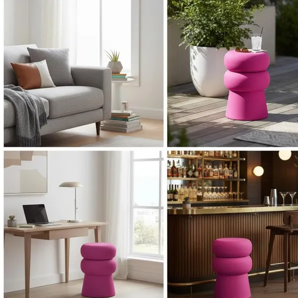Arts_Impex_Metal_Stool_Ribbed_Double_Bubble_Design_Powder_Coated_Side_Table_For_Living_Room_Bedroom
