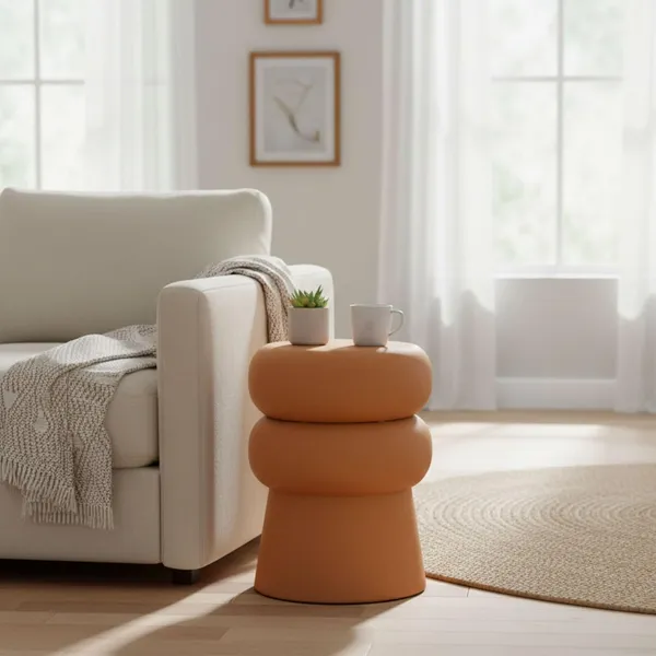 Arts_Impex_Metal_Stool_Ribbed_Double_Bubble_Design_Powder_Coated_Side_Table_For_Living_Room_Bedroom