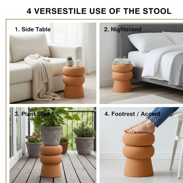 Arts_Impex_Metal_Stool_Ribbed_Double_Bubble_Design_Powder_Coated_Side_Table_For_Living_Room_Bedroom