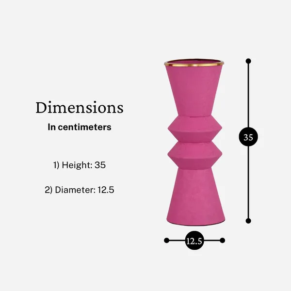 Tall_Hourglass_Metal_Vase_With_Brass_Rim_Powder_Coated_Iron_Flower_Vase_For_Home_Decor_Pink