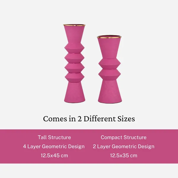 Tall_Hourglass_Metal_Vase_With_Brass_Rim_Powder_Coated_Iron_Flower_Vase_For_Home_Decor_Pink