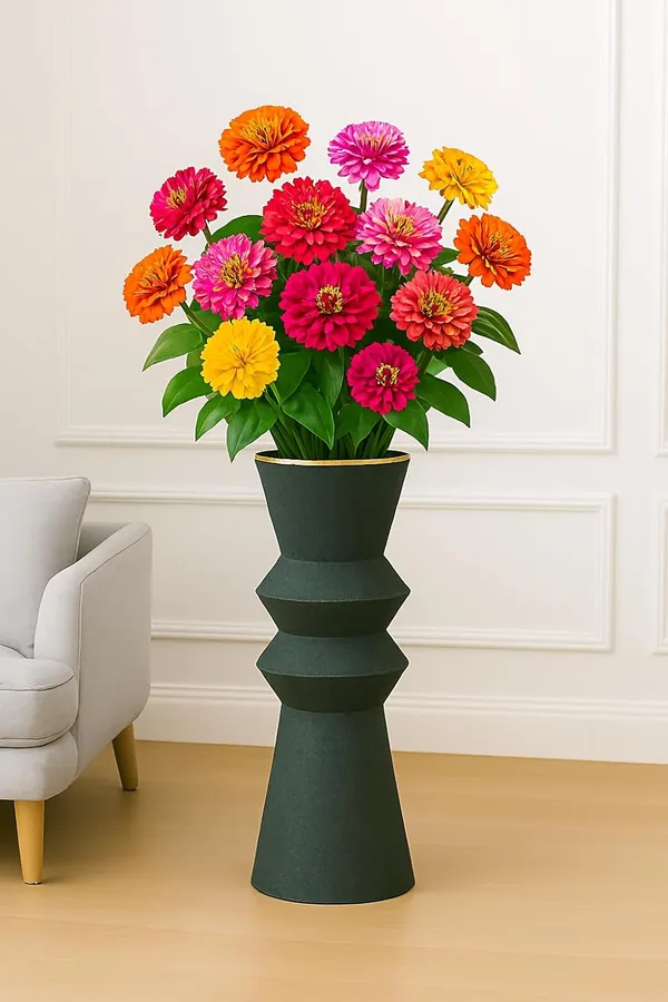Tall_Medium_Hourglass_Vase_With_Brass_Rim_Powder_Coated_Iron_Flower_Vase_For_Home_Decor