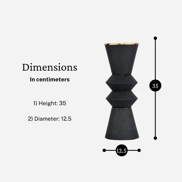 Tall_Hourglass_Vase_With_Brass_Rim_Powder_Coated_Iron_Decorative_Flower_Vase_Black