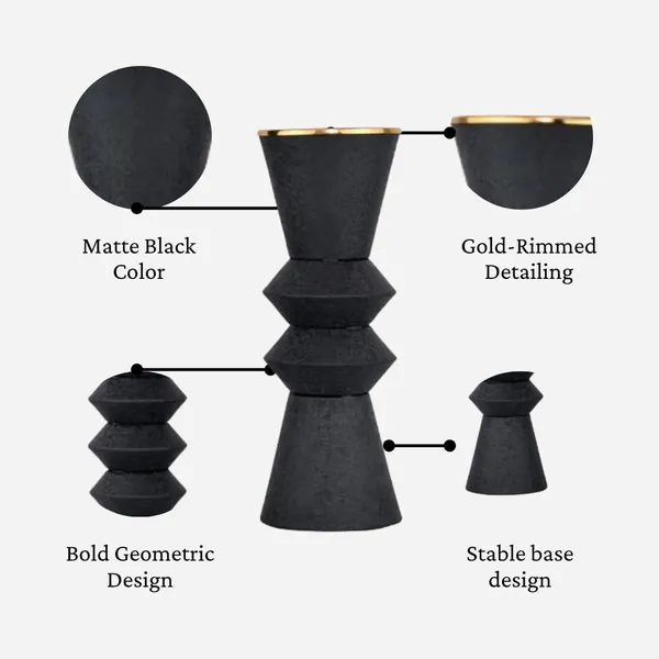 Tall_Hourglass_Vase_With_Brass_Rim_Powder_Coated_Iron_Decorative_Flower_Vase_Black