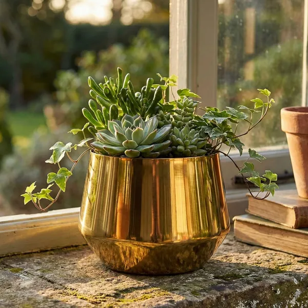 Modern_Brushed_Gold_Metal_Planter_Bowl_Decorative_Iron_Flower_Pot_For_Indoor_Outdoor_Use_Large