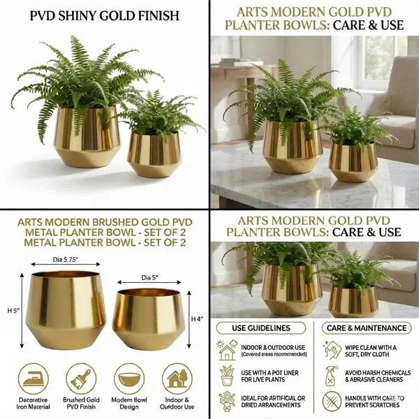 Iron_Modern_Brushed_Gold_Metal_Planter_Bowl_Decorative_Flower_Pot_For_Indoor_And_Outdoor_Use_Set_Of_2
