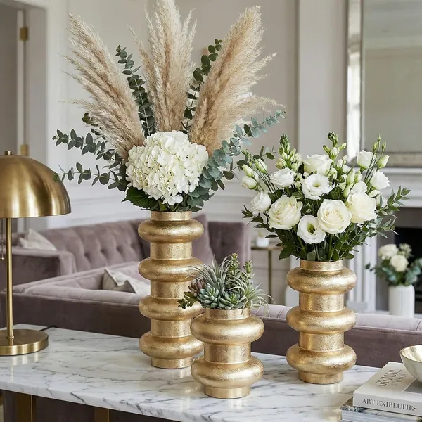 Metal_Flower_Vases_Set_Of_3_Antique_Gold_Finish_Handcrafted_Modern_Home_Decor_For_Table_Shelf_And_Living_Room