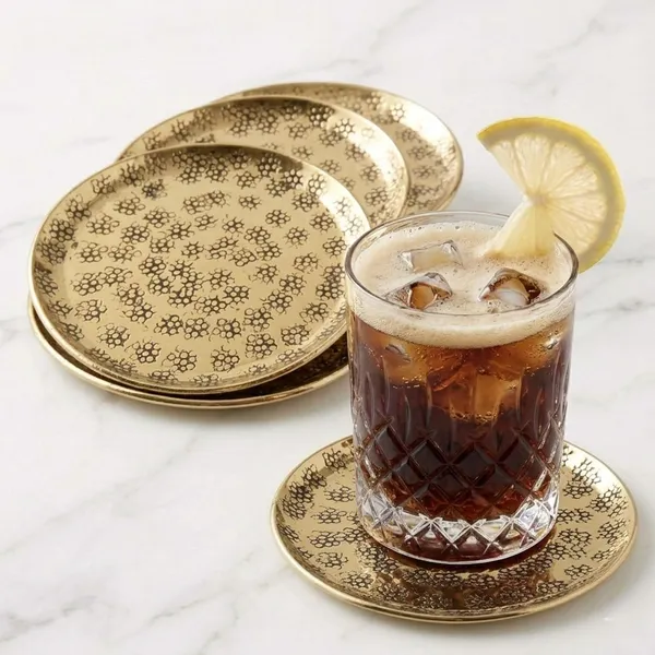 Antique_Brass_Coasters_Set_Of_4_Hand_Hammered_Aluminium_Core_With_Brass_Finish_Thickness_Round_Drink_Coasters_For_Table_Protection