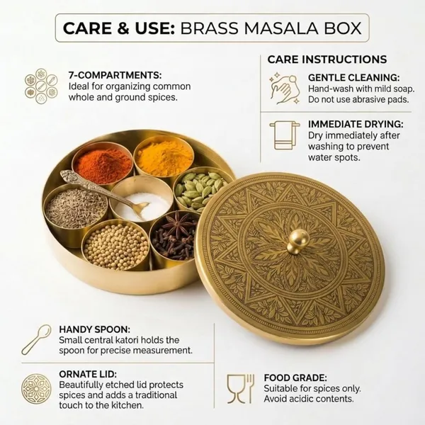 Brass_Masala_Box_With_Spoon_For_Kitchen_7_Removable_Spice_Katoris_Handcrafted_Etched_Lid_Antique_Brass_Finish_Airtight_Masala_Dabba_Masala_Dani_Namak