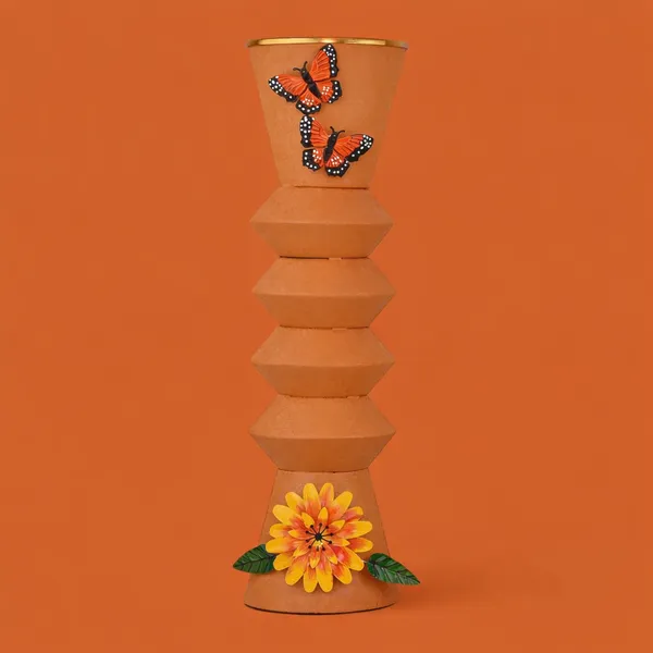 Arts_Impex_Decorative_Yellow_Metal_Flower_Vase_Powder_Coated_Table_Centerpieces_For_Home_Office_Gifting