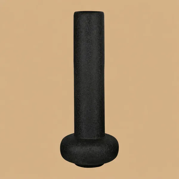 Designer_Metal_Vase_Powder_Coated_Iron_Tabletop_Flower_Pot_For_Home_Decor_Black
