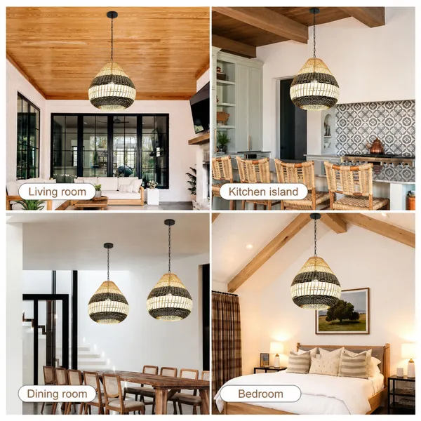 16_Inch_Handwoven_Rattan_Pendant_Lamp_E27_Bulb_Compatible_Ceiling_Light_Black_White_Striped_Wicker_Hanging_Lamp_For_Living_Room_Balcony_Cafe_Indoor_Outdoor_Decor
