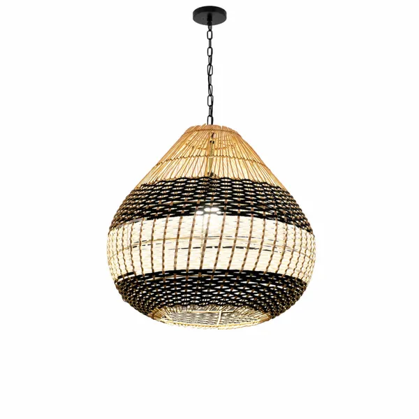 16_Inch_Handwoven_Rattan_Pendant_Lamp_E27_Bulb_Compatible_Ceiling_Light_Black_White_Striped_Wicker_Hanging_Lamp_For_Living_Room_Balcony_Cafe_Indoor_Outdoor_Decor