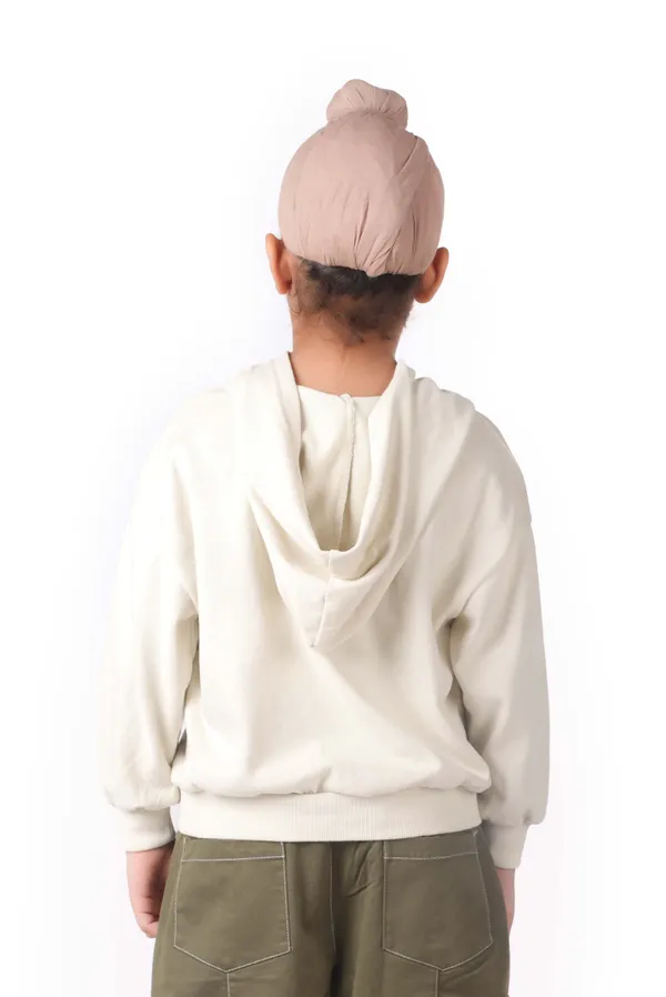 Unisex_Cream_Hoodie_With_Plaid_Patch_Pockets_Cream