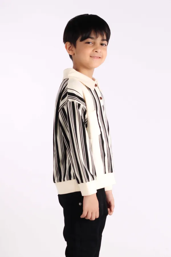 Black_Striped_Collared_Shirt_With_Pocket_Black