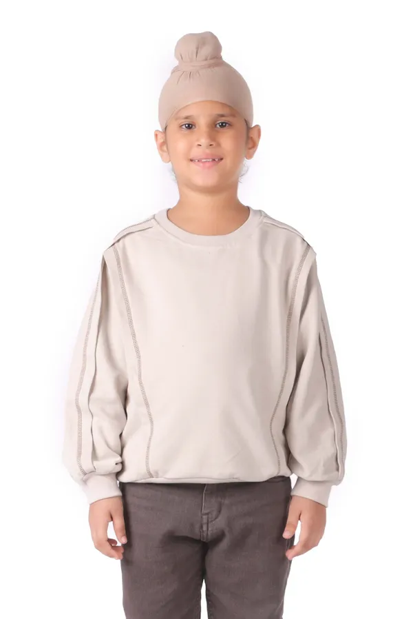 Unisex_Loose_Fit_Sweatshirt_With_Stitch_Detailing_Beige