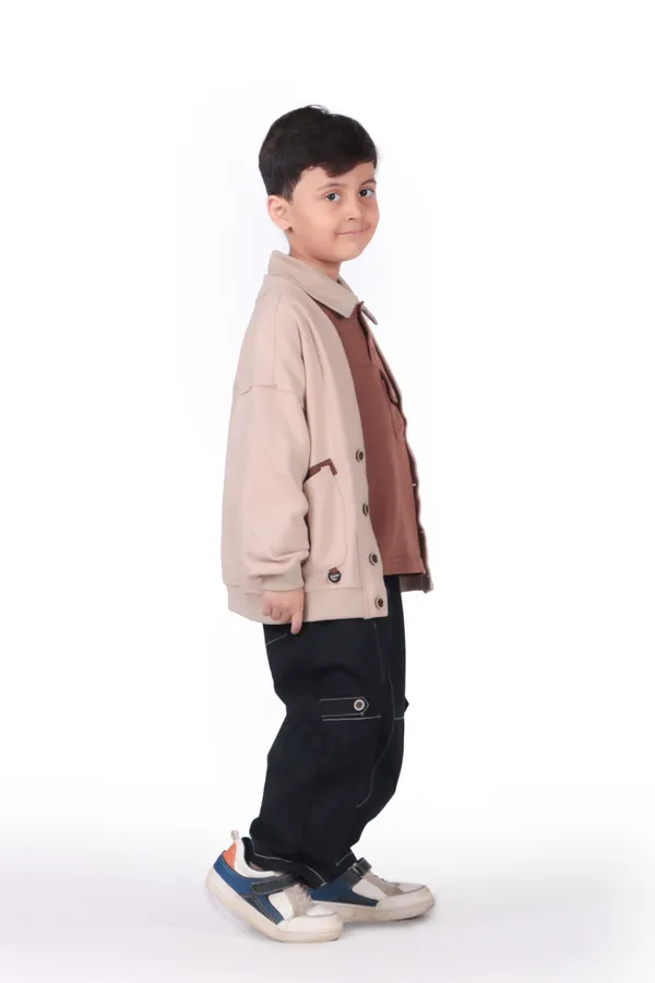 Unisex_Button_Up_Cardigan_With_Contrast_Pockets_Beige