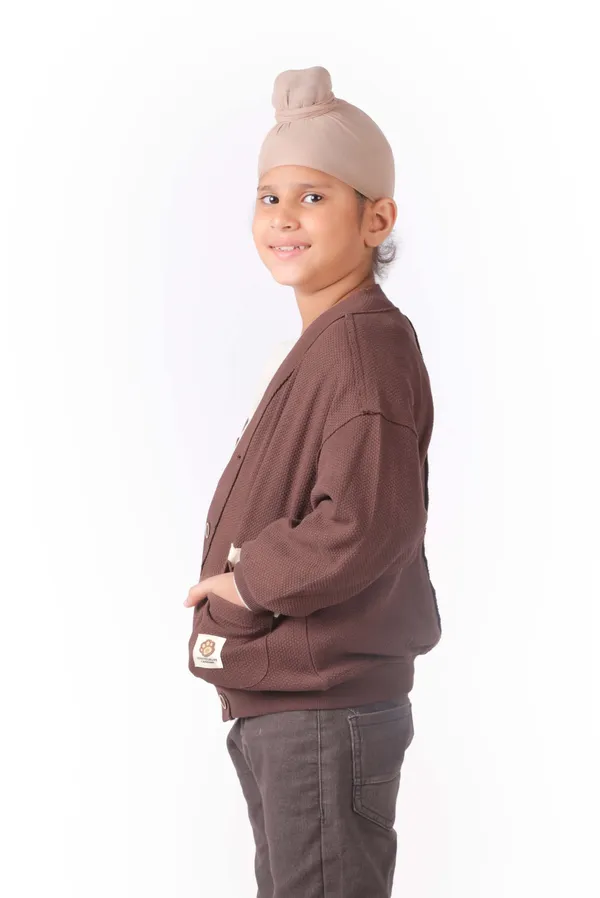 Unisex_Button_Up_Cardigan_With_Contrast_Pockets_Brown