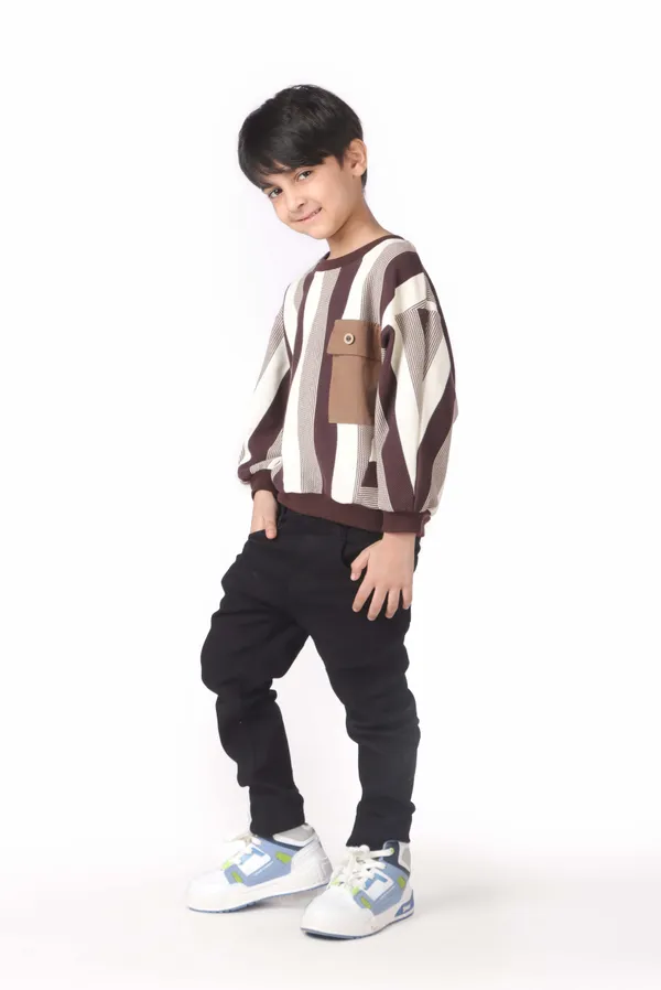 Striped_Sweater_With_Front_Pocket_Brown