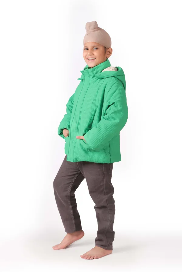 Unisex_Vibrant_Green_Hooded_Winter_Jacket_Green
