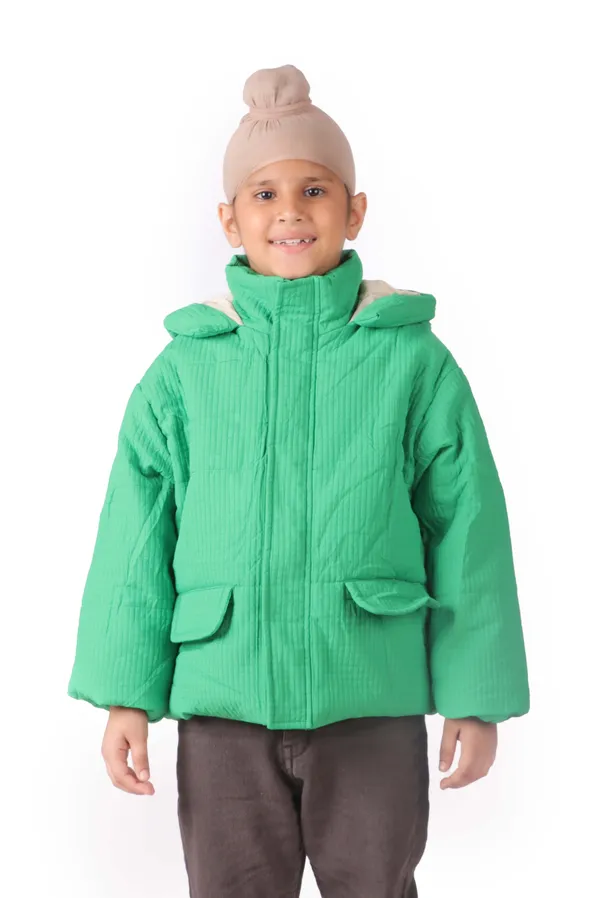 Unisex_Vibrant_Green_Hooded_Winter_Jacket_Green