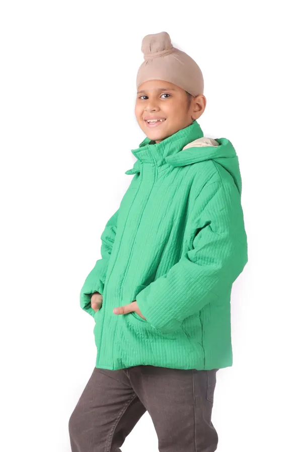Unisex_Vibrant_Green_Hooded_Winter_Jacket_Green