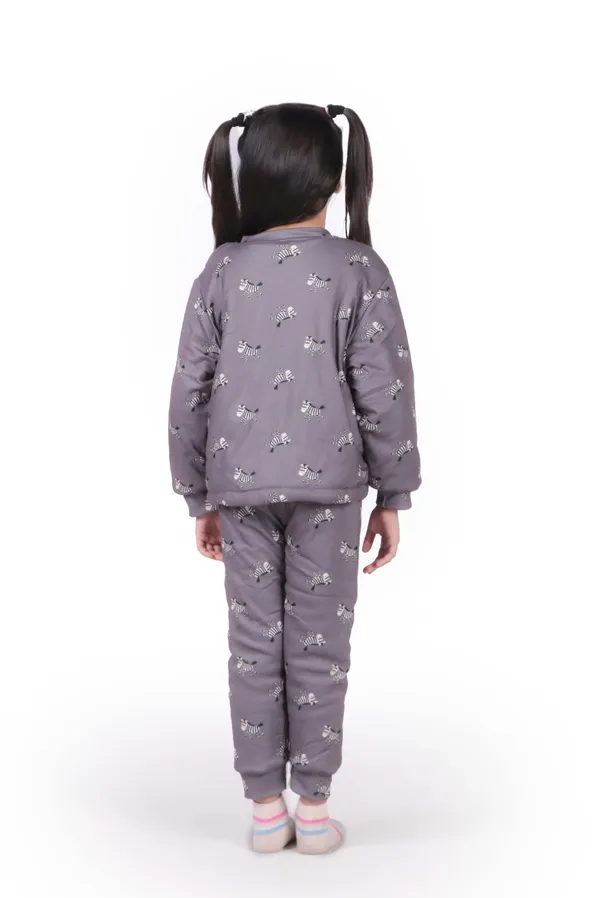 Unisex_Zebra_Print_Puffer_Winter_Set_Gray