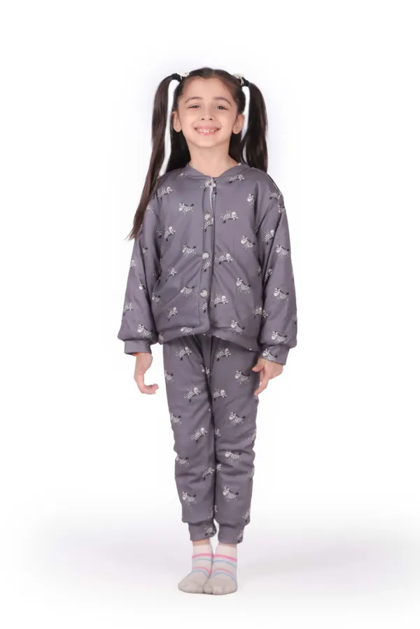 Unisex_Zebra_Print_Puffer_Winter_Set_Gray