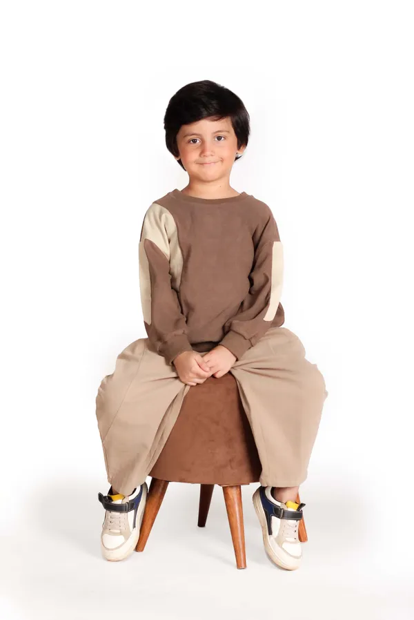 Unisex_Elastic_Waist_Trousers_Beige