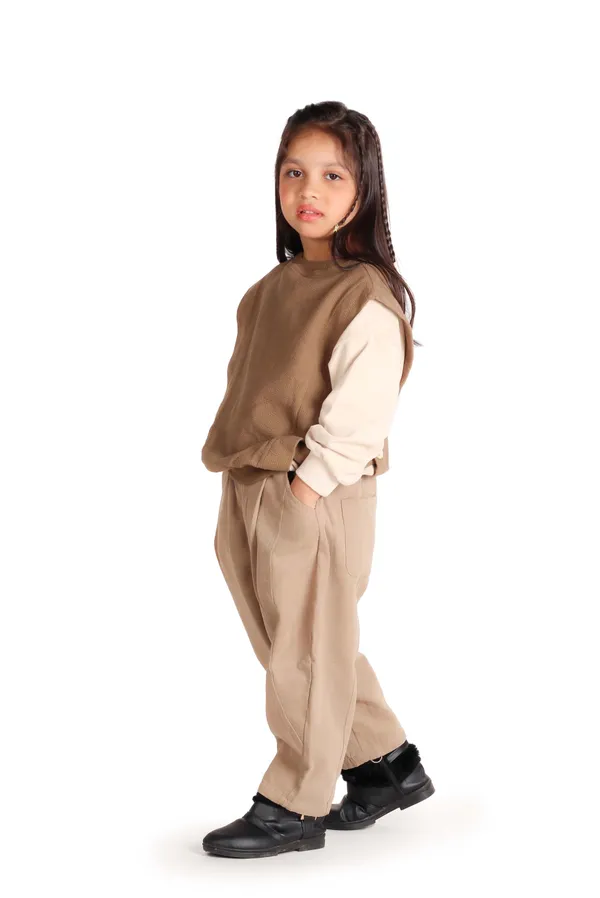 Unisex_Two_Tone_Layered_Look_Sweatshirt_Brown
