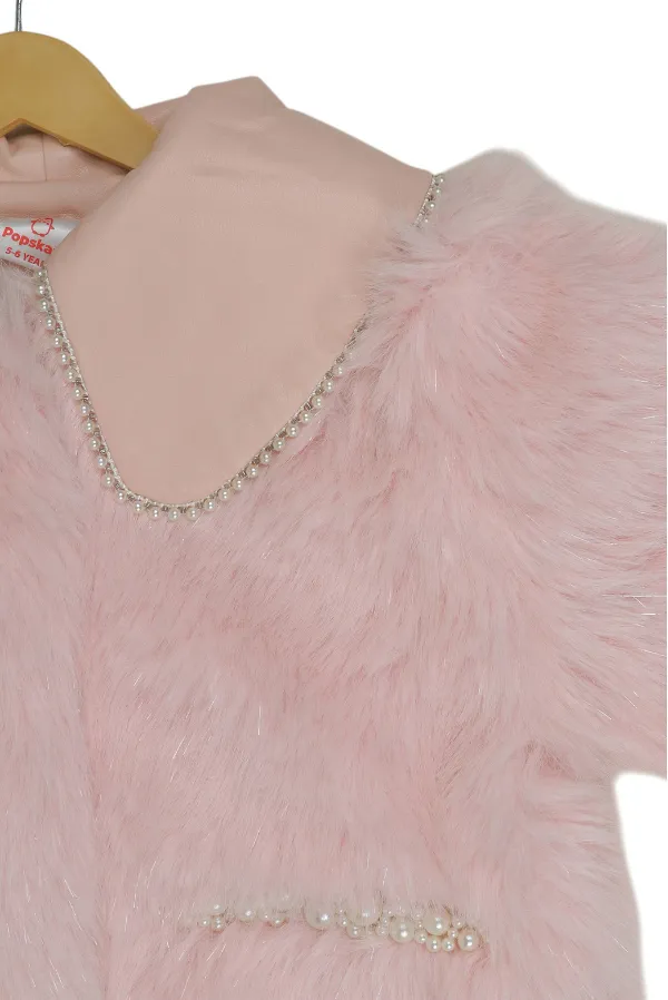 Luxurious_Pink_Faux_Fur_Jacket_With_Pearl_Accents