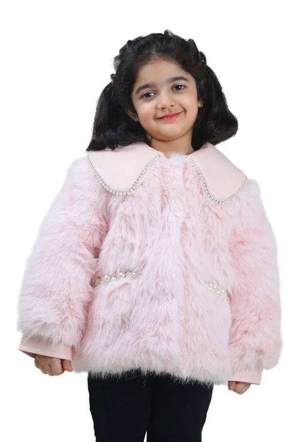 Luxurious_Pink_Faux_Fur_Jacket_With_Pearl_Accents