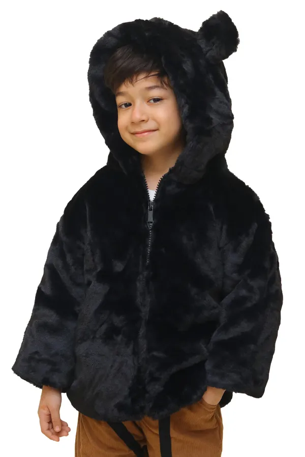 Black_Faux_Fur_Hooded_Jacket_With_Bear_Ears