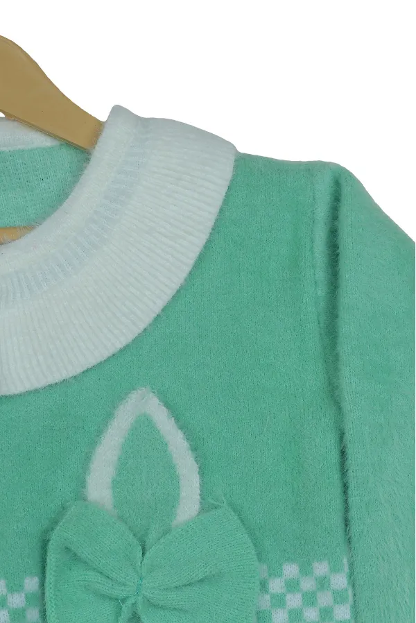 Mint_Bunny_Cardigan_For_Girls
