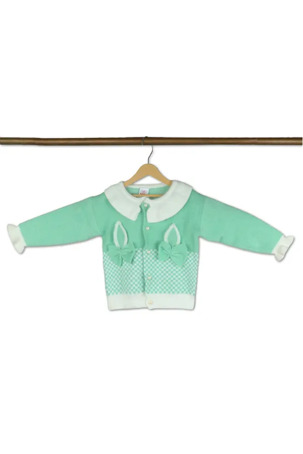 Mint_Bunny_Cardigan_For_Girls