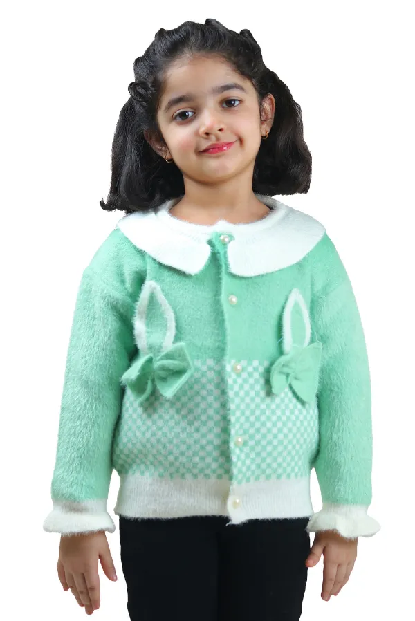 Mint_Bunny_Cardigan_For_Girls