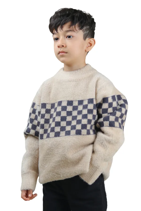 Cozy_Checkered_Knit_Sweater