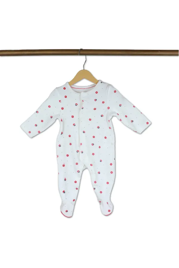 White_Floral_Baby_Onesie