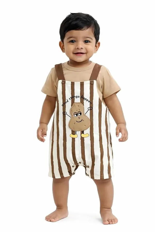 Baby_Boy_Girl_Cotton_Dungaree_Romper_Set_With_T_Shirt_Cartoon_Printed_Suspender_Shorts_Outfit_Soft_Summer_Toddler_Clothing_Set_Brown