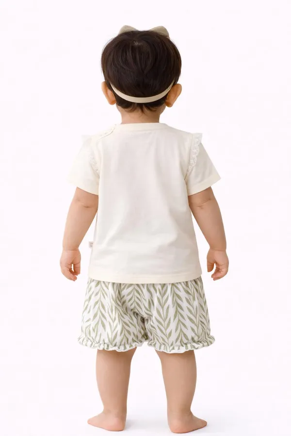 Baby_Girl_Cotton_Clothing_Set_Cute_Doll_Bow_Printed_Top_Shorts_Outfit_Soft_Summer_Toddler_Dress_Set_Cream