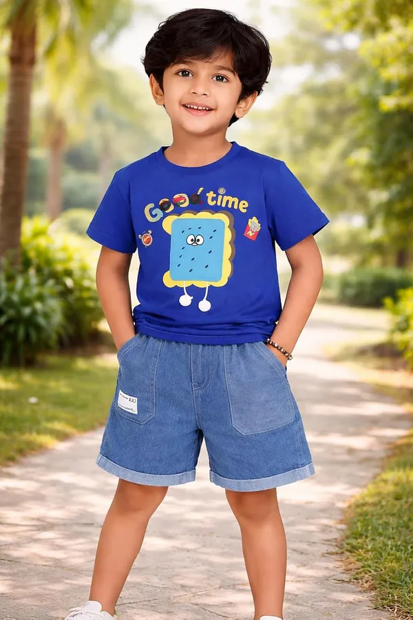 Boys_Cotton_Printed_T_Shirt_And_Denim_Shorts_Set_Cute_Cartoon_Graphic_Summer_Outfit_For_Kids_Casual_2_Piece_Clothing_Set_Blue
