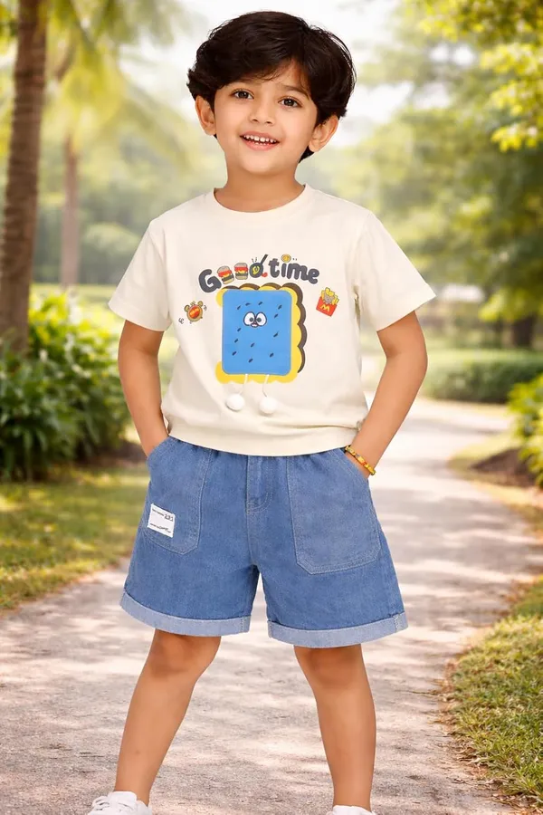 Boys_Cotton_Printed_T_Shirt_And_Denim_Shorts_Set_Cute_Cartoon_Graphic_Summer_Outfit_For_Kids_Casual_2_Piece_Clothing_Set_Blue