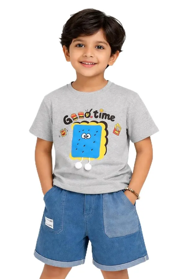 Boys_Cotton_Printed_T_Shirt_And_Denim_Shorts_Set_Cute_Cartoon_Graphic_Summer_Outfit_For_Kids_Casual_2_Piece_Clothing_Set_Grey
