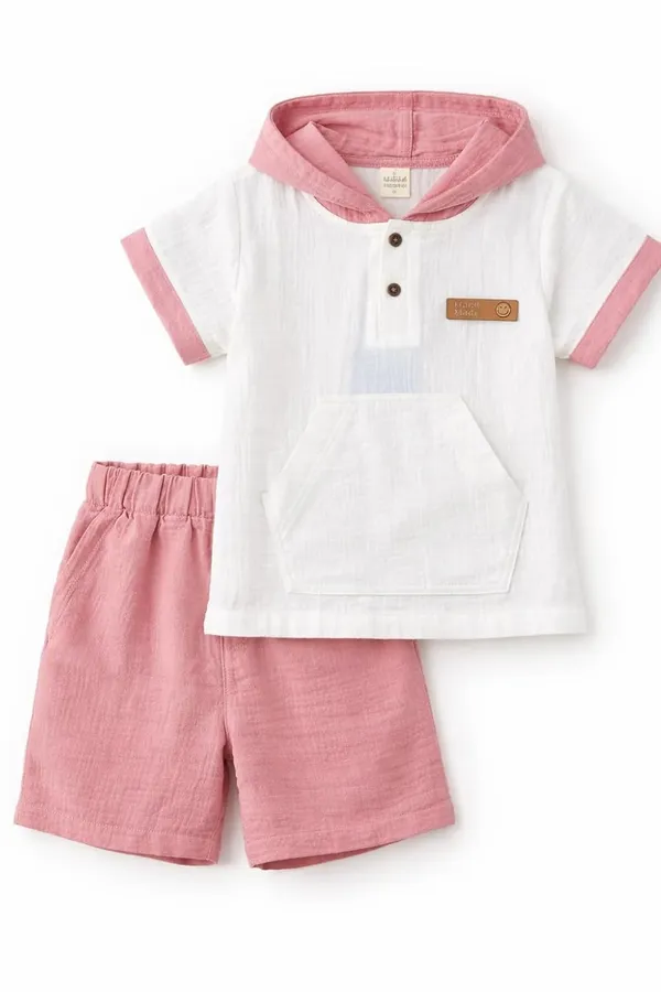 Boys_Cotton_Hooded_T_Shirt_And_Shorts_Set_Summer_Casual_Outfit_Soft_Breathable_Clothing_Set_For_Boys_Navy