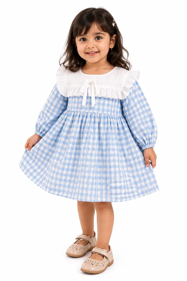 Blue_and_White_Gingham_Check_Dress_with_White_Collar_for_Baby_Girls