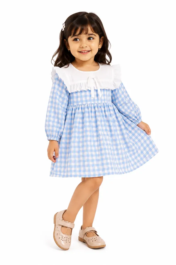 Blue_and_White_Gingham_Check_Dress_with_White_Collar_for_Baby_Girls