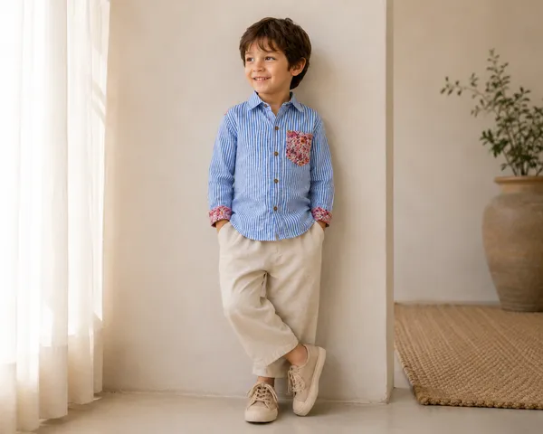 Boys_Blue_Striped_Shirt_&_Cotton_Pants_Co-ord_Set_and_Enchanting_Midnight_Blooms_Ethnic_Set