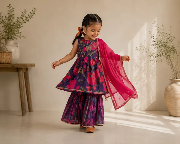 Boys_Blue_Striped_Shirt_&_Cotton_Pants_Co-ord_Set_and_Enchanting_Midnight_Blooms_Ethnic_Set