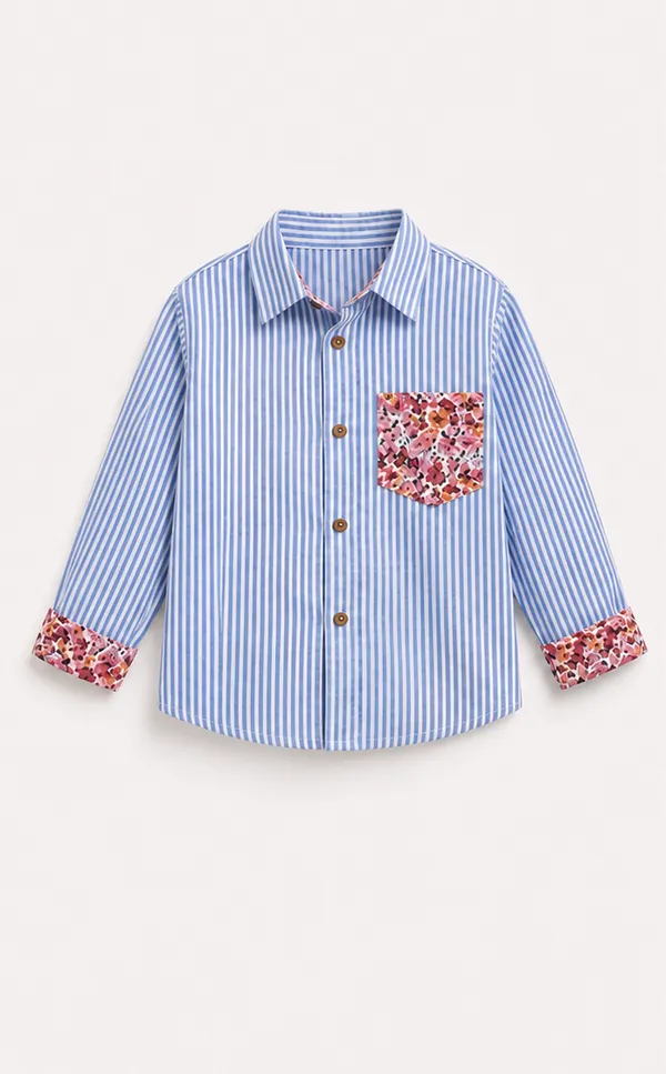 Boys_Blue_Striped_Shirt_&_Cotton_Pants_Co-ord_Set