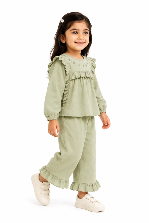 Girls_Sage_Green_Ruffle_Co-ord_Set_-_Long_Sleeve_Top_&_Palazzo_Pants